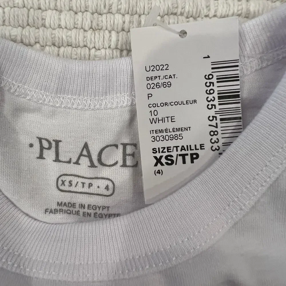 NWT Children's Place Unisex Kids White W/Hispanic Heritage Graphic Tee